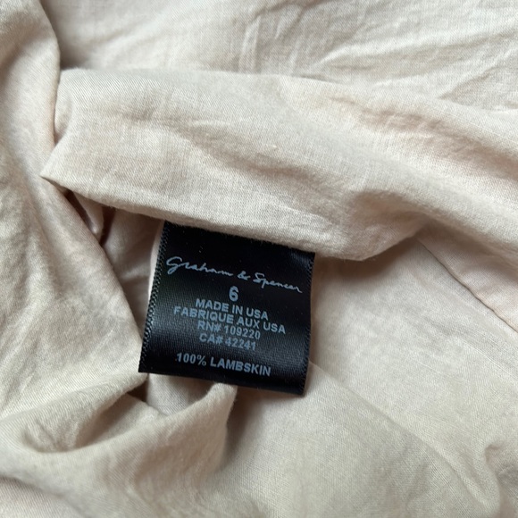 Graham & Spencer leather skirt, size 6 - Picture 6 of 6